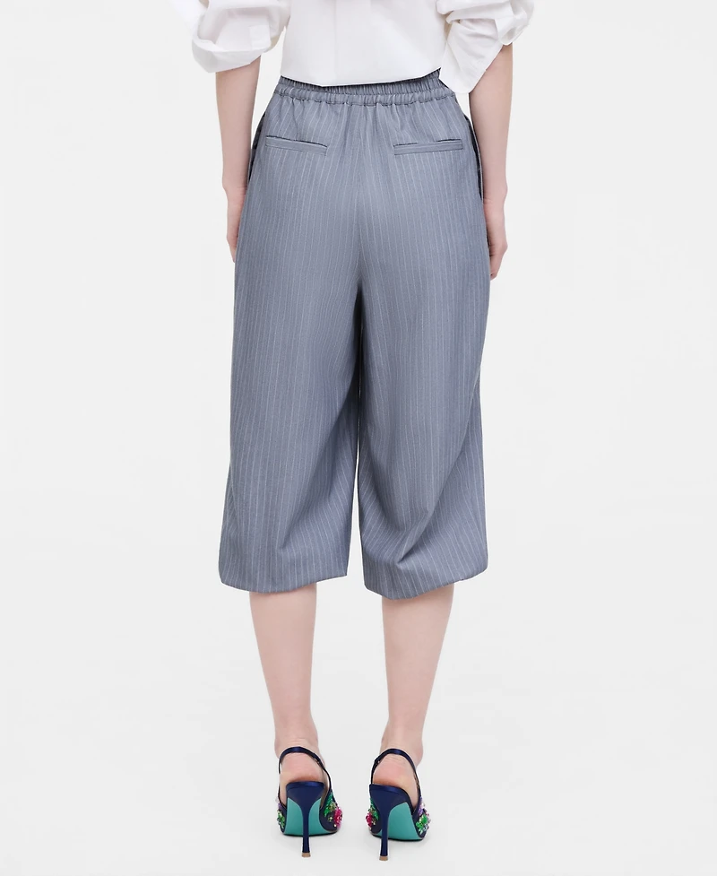 Women's Pinstripe Balloon-Leg Pants, Macy's Exclusive- Molly Rogers Capsule Collection