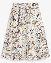 Women's Subway-Print Full Skirt, Macy's Exclusive- Molly Rogers Capsule Collection