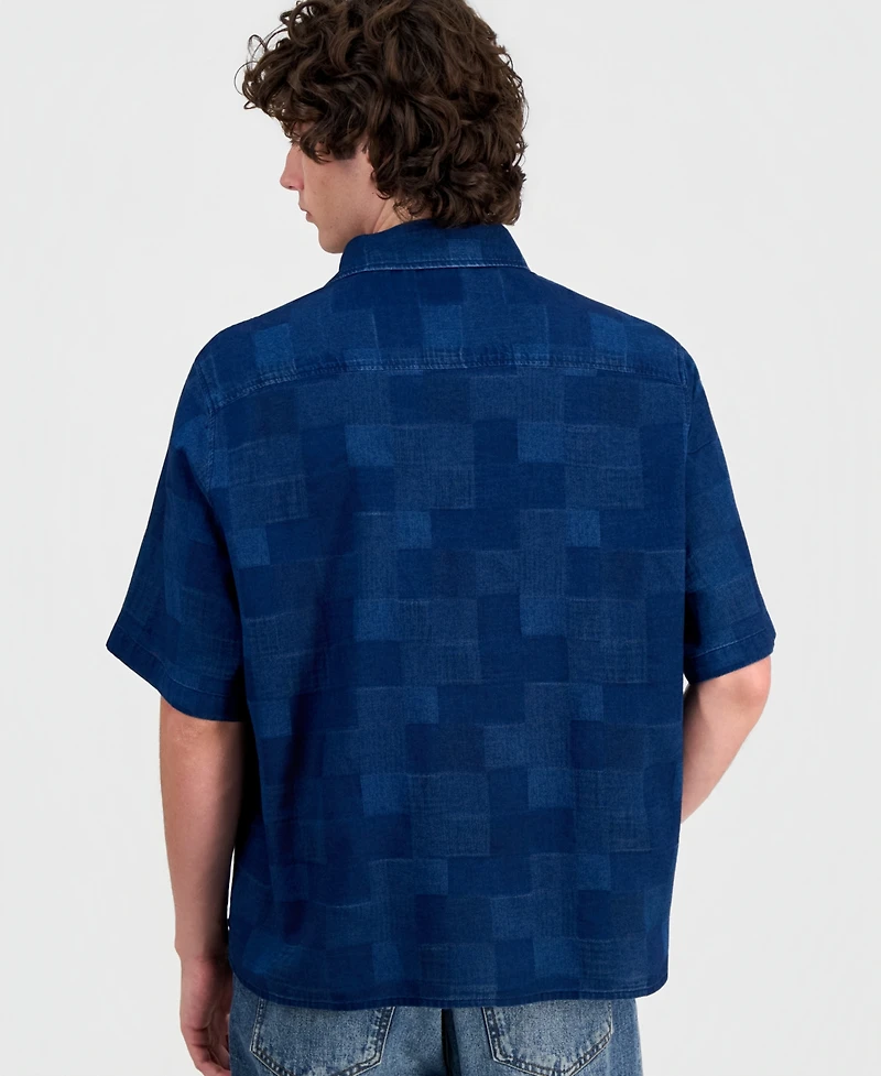 Hugo Boss Men's Ekyno Short Sleeve Cargo Shirt