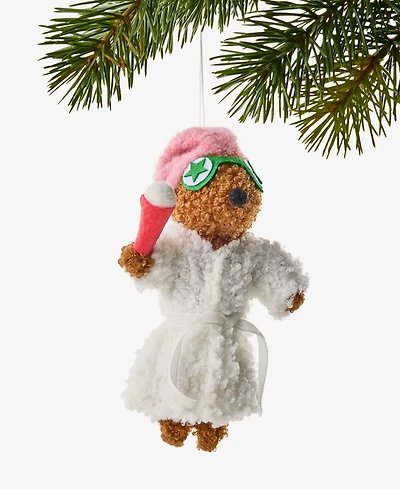 Holiday Lane Beauty Boom Felt Spa Dog Ornament, Macy's Exclusive