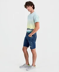 Guess Men's Distressed Denim Slim Shorts