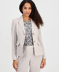 Kasper Petite Notch Collar Two Button Jacket