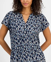 Style & Co Women's Printed Knit Midi Dress, Macy's Exclusive