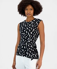 Kasper Women's Sleeveless Side-Tie Top