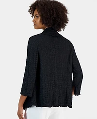 Kasper Women's Collared Open-Front Jacket