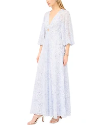 Parker Women's Balloon-Sleeve Twist-Front Maxi Dress