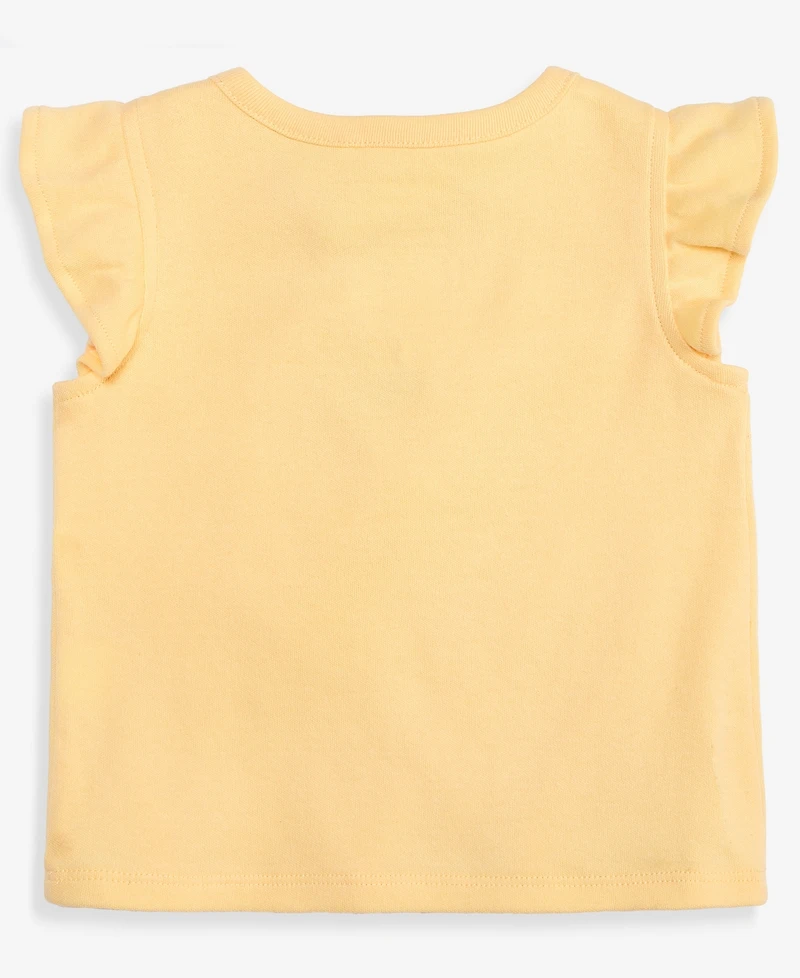 First Impressions Baby Girls' 3M-24M Mix and Match Lemon-Print Flutter-Sleeve T-Shirt, Macy's Exclusive