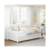 gaomon Daybed, Metal Sofa Bed Frame with Steel Slat Support for Living Room, Bedroom and Guest Room.