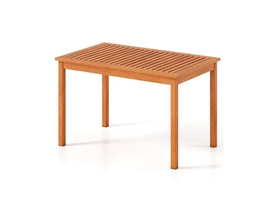 Slickblue 48-Inch Outdoor Wood Dining Table for 4–6 People