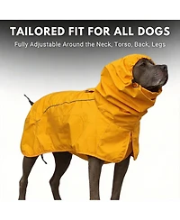 Aronkl Dog Raincoat - Waterproof, Windproof, Reflective, Breathable