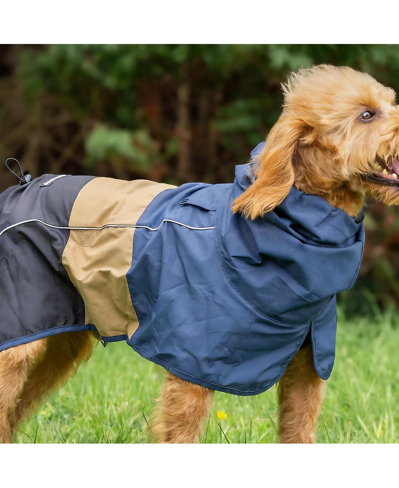 Aronkl Dog Raincoat - Waterproof, Windproof, Reflective, Breathable, Coverage