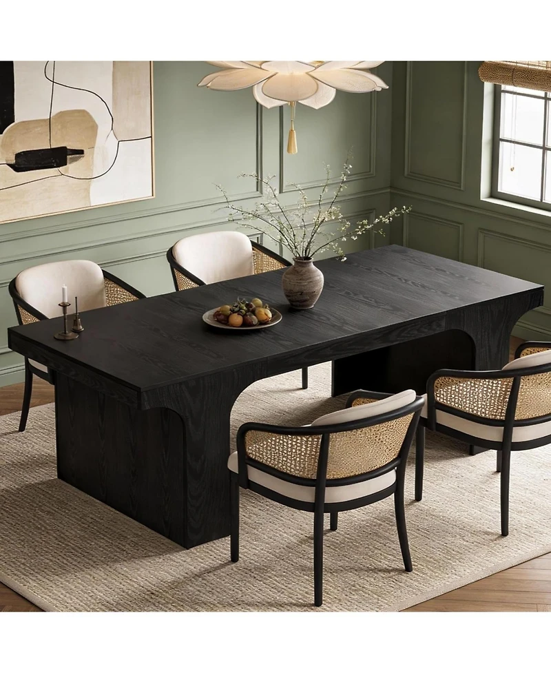 Tribesigns Large Dining Table for 6-8 People, 70.9" Long Wooden Kitchen Dinner Table