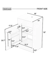 Sillysis Bathroom Vanity with Sink, Painted Mdf Cabinet, Soft Close Door, Adjustable Shelf & Organizer for Small Spaces