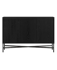 Hudson & Canal Brighton 48" Wide Rectangular Fluted Buffet Table