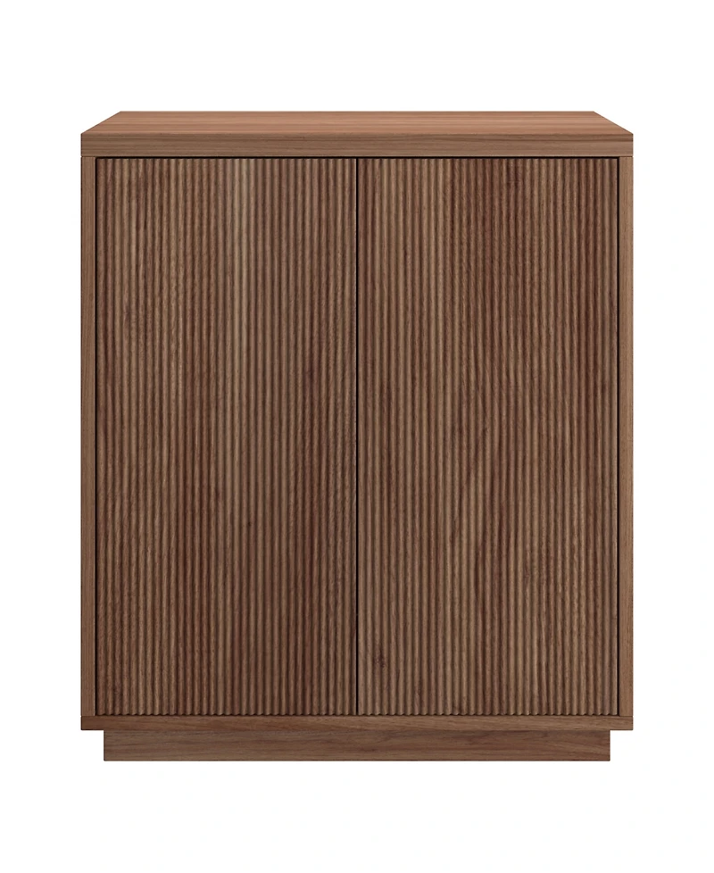 Hudson & Canal Alston 28" Wide Rectangular Fluted Accent Cabinet