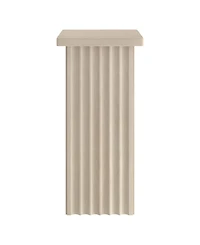 Hudson & Canal Bourne 22" Wide Square Fluted Side Table