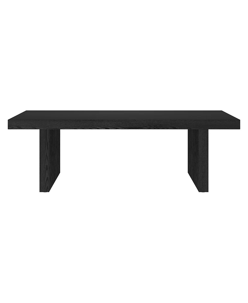 Hudson & Canal Soren 48" Wide Rectangular Fluted Coffee Table