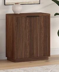 Hudson & Canal Mansfield 28" Wide Rectangular Fluted Accent Cabinet