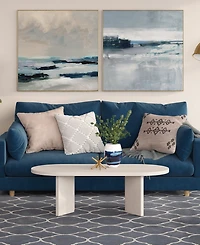 Hudson & Canal Alma 48" Wide Oval Coffee Table