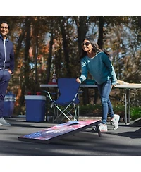 Mecale Cornhole Set, 3x2 ft Mdf Wood Toss Game Boards with 8 Bean Bags and Carrying Case for Indoor and Outdoor Play