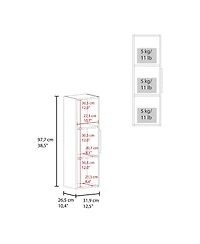 Fm Furniture Nottingham Medicine Cabinet, Three Interior Shelves