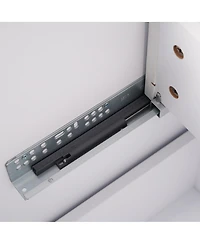 Sillysis 30" Bathroom Vanity with Sink, Modern Fluted Mdf Cabinet, Full-Extension Soft Close Drawers for Small Spaces