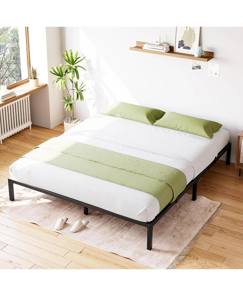 gaomon 16 in Bed Frame, Heavy Duty Metal Platform Bed Frame, Noise Free Full Bed Frame