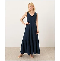 Pact Women's Organic Cotton Coastal Double Gauze Beach To Brunch Dress