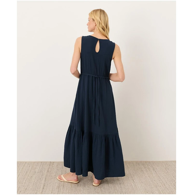 Pact Women's Organic Cotton Coastal Double Gauze Beach To Brunch Dress