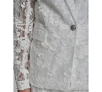 Karl Lagerfeld Paris Petite One-Button Blazer