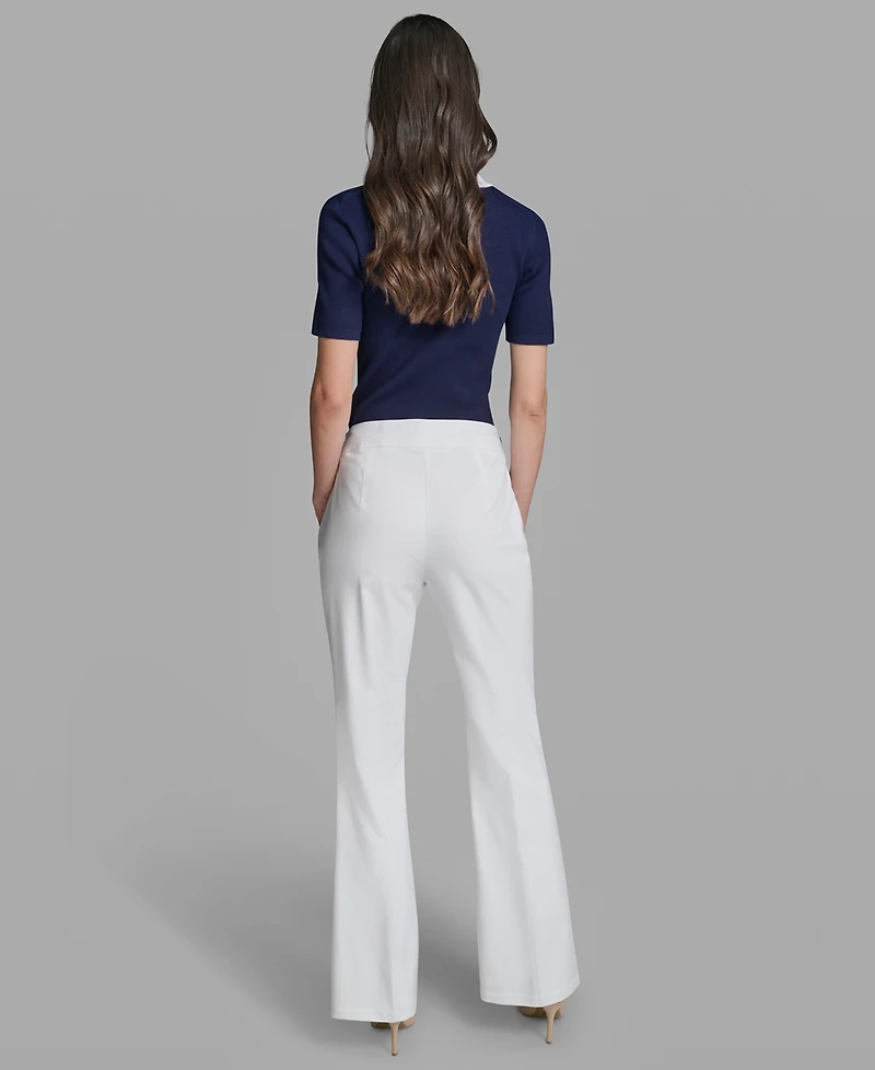 Karl Lagerfeld Paris Petite Mid-Rise Sailor Pants