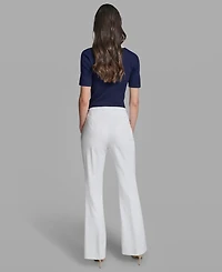 Karl Lagerfeld Paris Petite Mid-Rise Sailor Pants