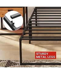 gaomon Metal Platform Bed Frame Noise Free Strong Support Slats 800 Lbs Capacity No Box Spring Heavy Duty