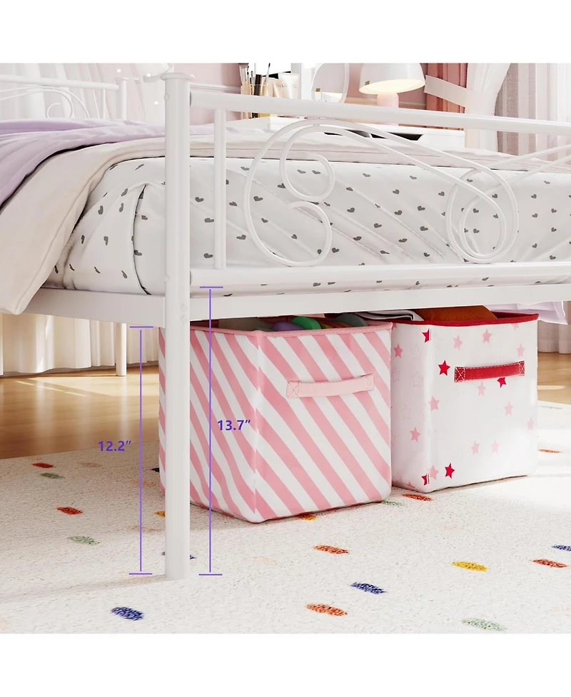 gaomon Metal Bed Frame Headboard Footboard Platform Steel Slats Easy Assembly No Box Spring.