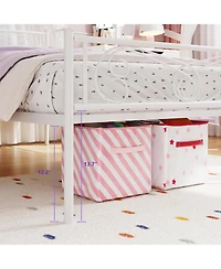 gaomon Metal Bed Frame Headboard Footboard Platform Steel Slats Easy Assembly No Box Spring.