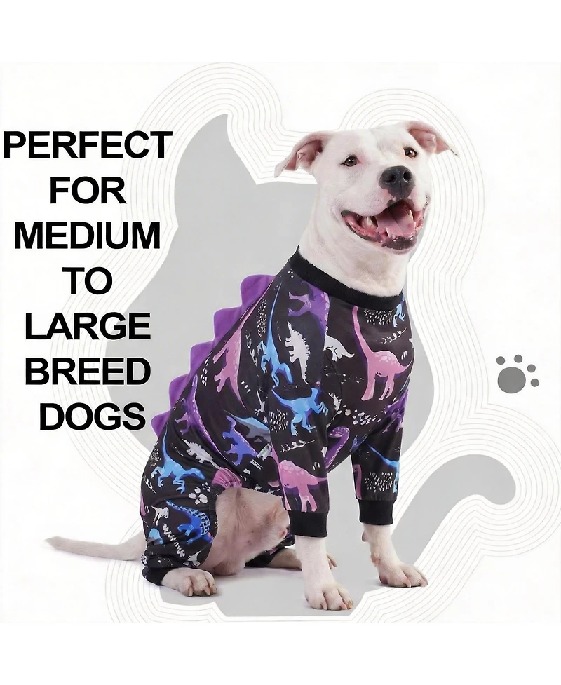 Aronkl Cotton Polyester Calming Dog Onesie for All Seasons - Stress Relief, Comfort