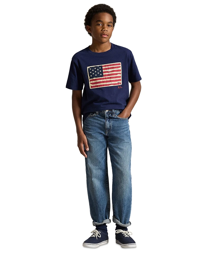 Polo Ralph Lauren Big Boys Flag Cotton Jersey T-shirt