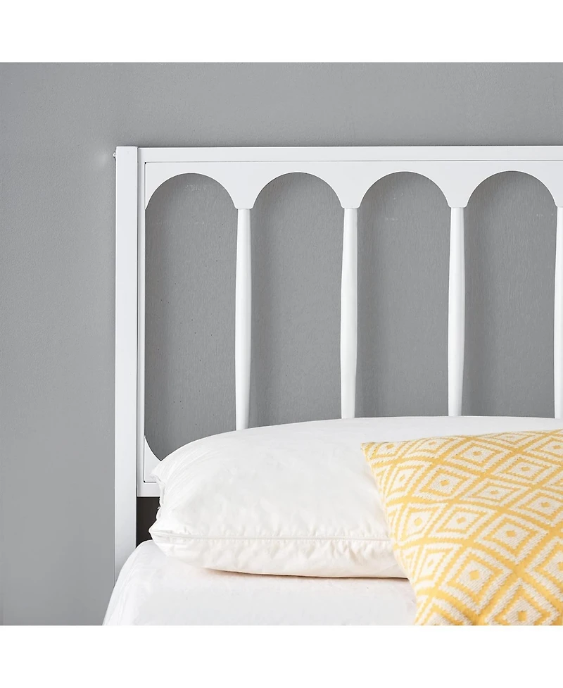 gaomon Queen Bed Frame Wave Headboard Under Bed Storage Heavy Duty Steel Slats Noise-Free Platform No Box Spring Easy Assembly