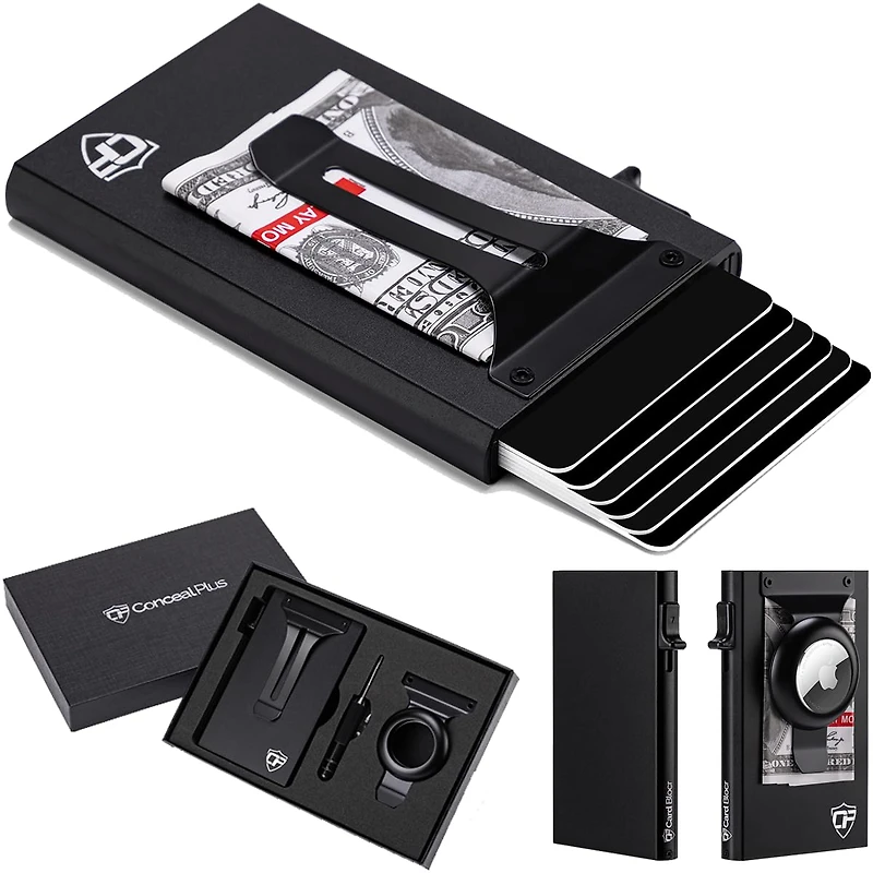 Conceal Plus Men's Card Blocr Credit Card Holder Trigger Wallet