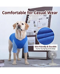 Aronkl 2 Pack Breathable Cotton Spandex Dog T-shirts for Year-Round Comfort