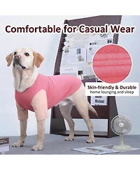 Aronkl 2 Pack Breathable Cotton Spandex Dog T-shirts for Year-Round Comfort