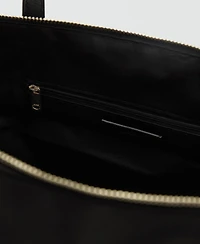 Mango Women's Nylon Shopper Bag