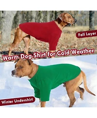 Aronkl 2 Pack Breathable Cotton Spandex Dog T-shirts for Year-Round Comfort