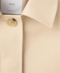 Mango Women's Oversized Short Trench Coat