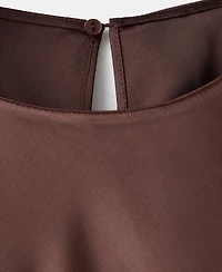 Mango Women's Long Flared Dress