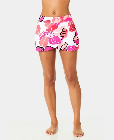 Anne Cole Women's Tulip Drape Printed Swim Skirt
