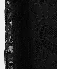 Mango Women's Openwork Embroidery Straight Pants