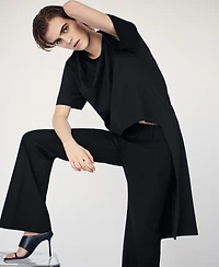 Mango Women's Belt Loops Straight-Leg Pants