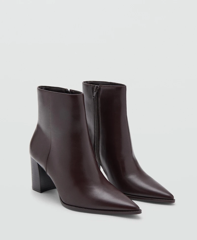 Mango Women's Block Heel Ankle Boots