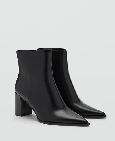 Mango Women's Block Heel Ankle Boots
